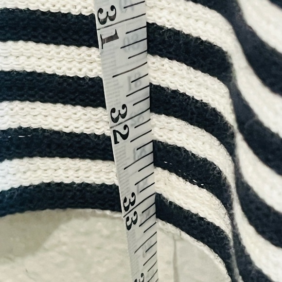 MADEWELL Black and White striped fit and flare dress XS - Picture 12 of 16